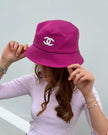 Chanel Pink Bucket Hat (M)