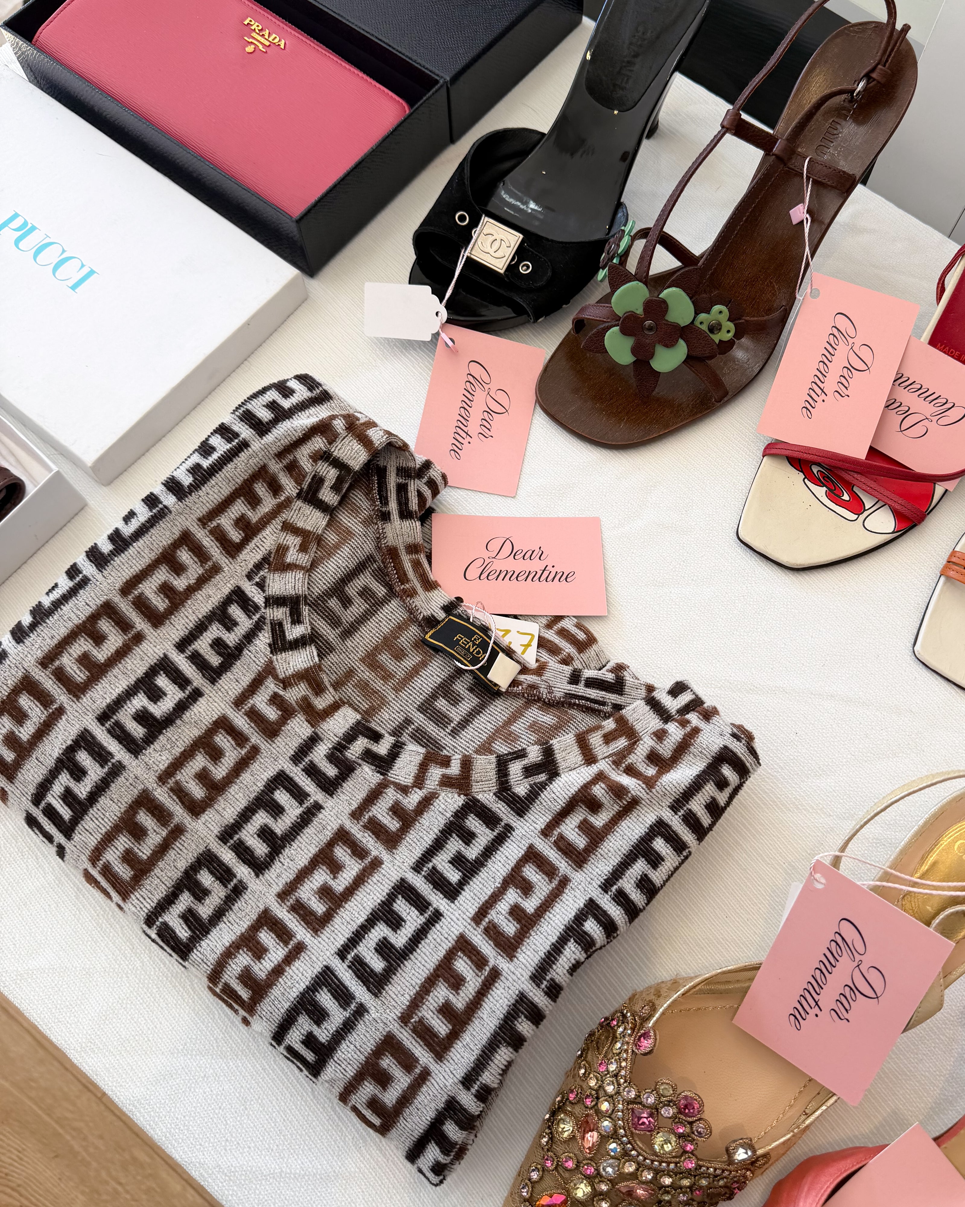 Fendi Monogram Print Dress (S)