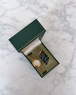 Vintage Gucci Gold Bracelet Watch - Full Set with 6 Interchangeable Bezels & Box