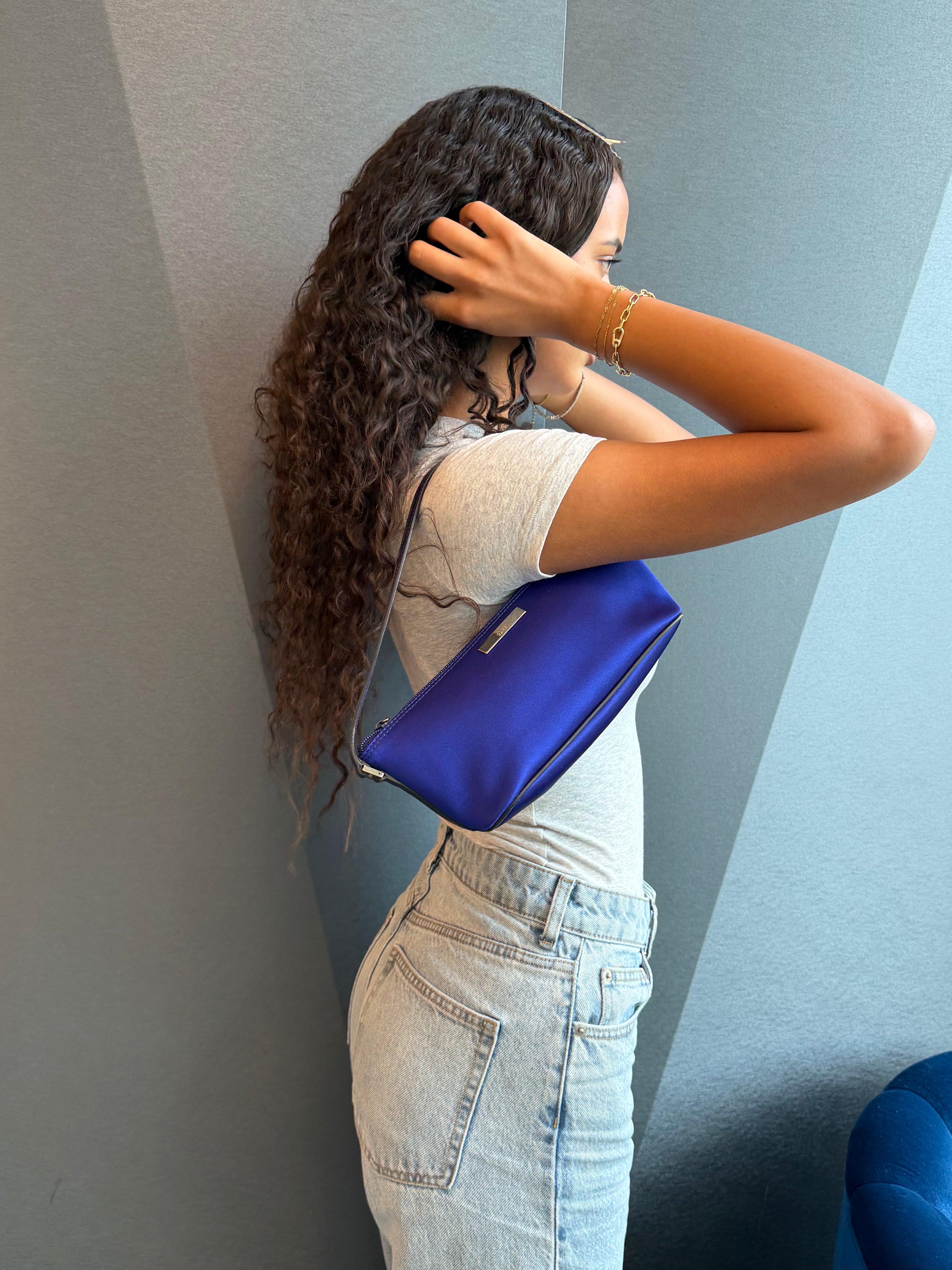Gucci Boat Handbag in Electric Blue (Very rare!)