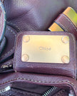 Chloé Paddington Chocolate Brown Bordeaux Leather Handbag with Padlock and Key
