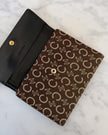 Celine Brown Macadam Monogram Trifold Wallet (Unused)
