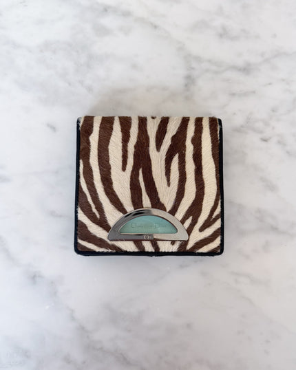 Christian Dior Maris Zebra Pony Hair Wallet - VERY RARE