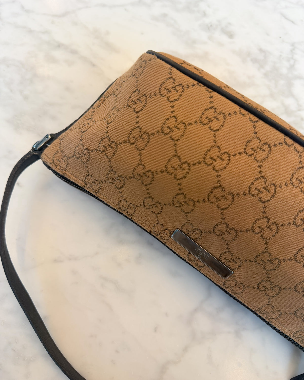 Gucci Autumnal Beige & Brown GG Monogram Boat Handbag