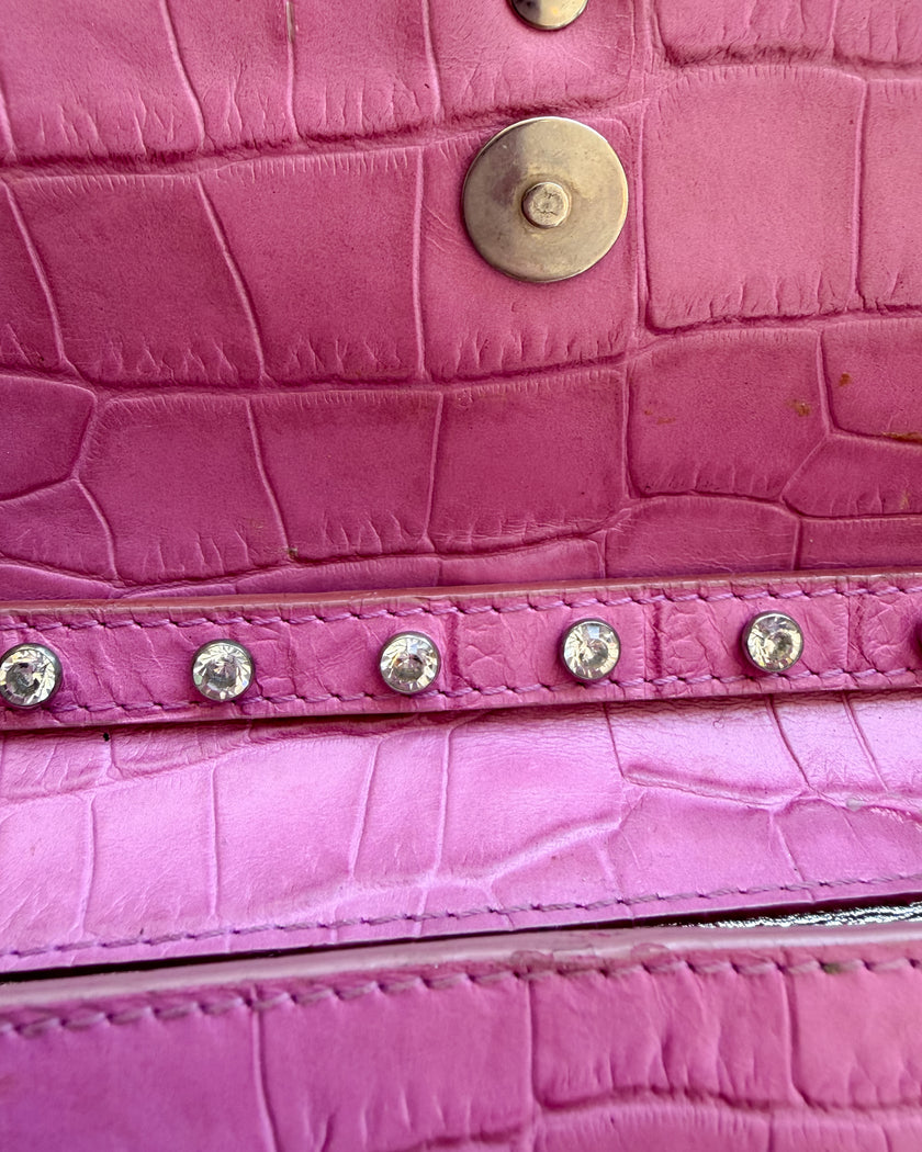 Dolce & Gabbana Pink Handbag with Buckle Details