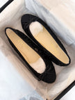 BRAND NEW Chanel 2025 Black Beaded & Sequin Camellia CC Ballet Flats (36.5) – VERY RARE