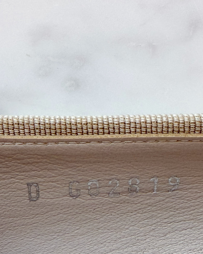 Chanel Metallic Pearl & Black Patent CC Ballet Flats (37.5)