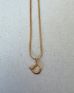 Vintage Christian Dior Gold-Tone D Logo Pendant Necklace