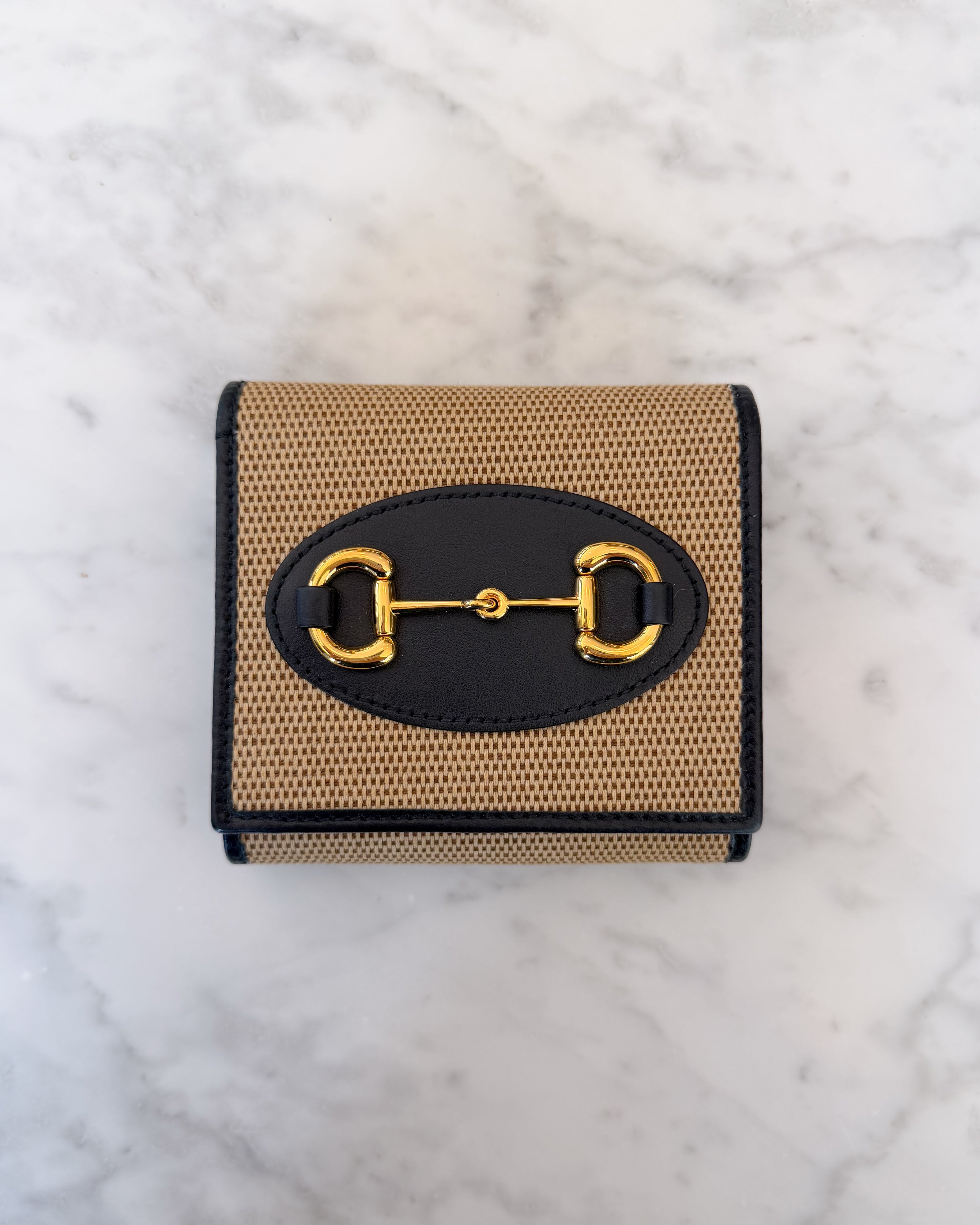 Gucci Vintage Wallet with Gold Horsebit Hardware (Brand New)