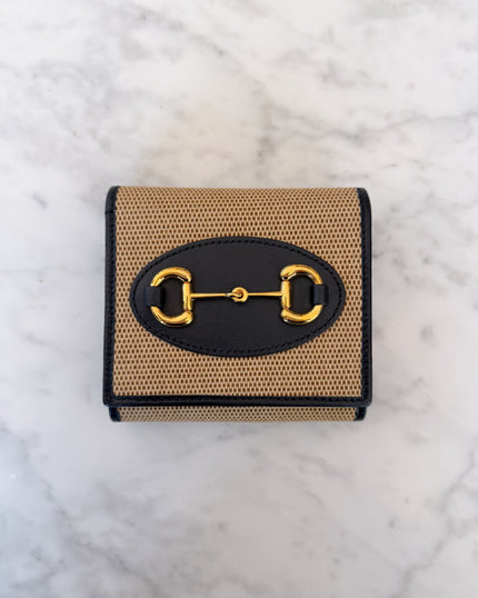 Gucci Vintage Wallet with Gold Horsebit Hardware (Brand New)