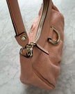 Gucci Vintage Pink Guccissima Leather D-Ring Shoulder Bag