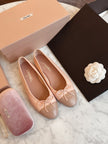 Chanel Ballerina Pink Ballet Flat Shoes (39.5)