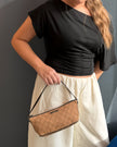 Gucci Autumnal Beige & Brown GG Monogram Boat Handbag