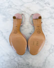 UNWORN Chanel Blush Pink Pearl CC Logo Slingback Heels (36.5) - VERY RARE