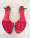 Dior Y2K Diorissimo Monogram Pink Logo Mules (37)