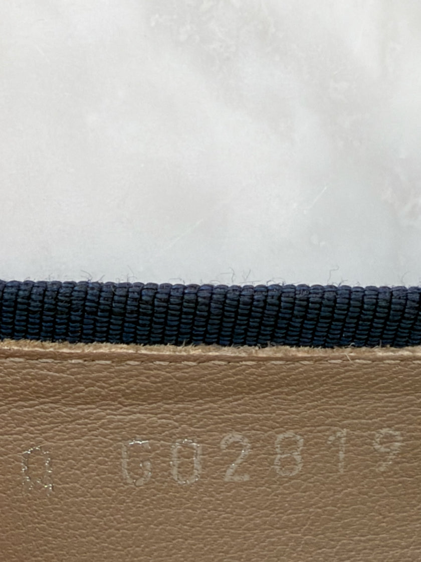 Chanel Midnight Blue Patent CC Ballet Flats (35)