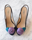 Prada Satin Slingbacks with Rose Detail (39)
