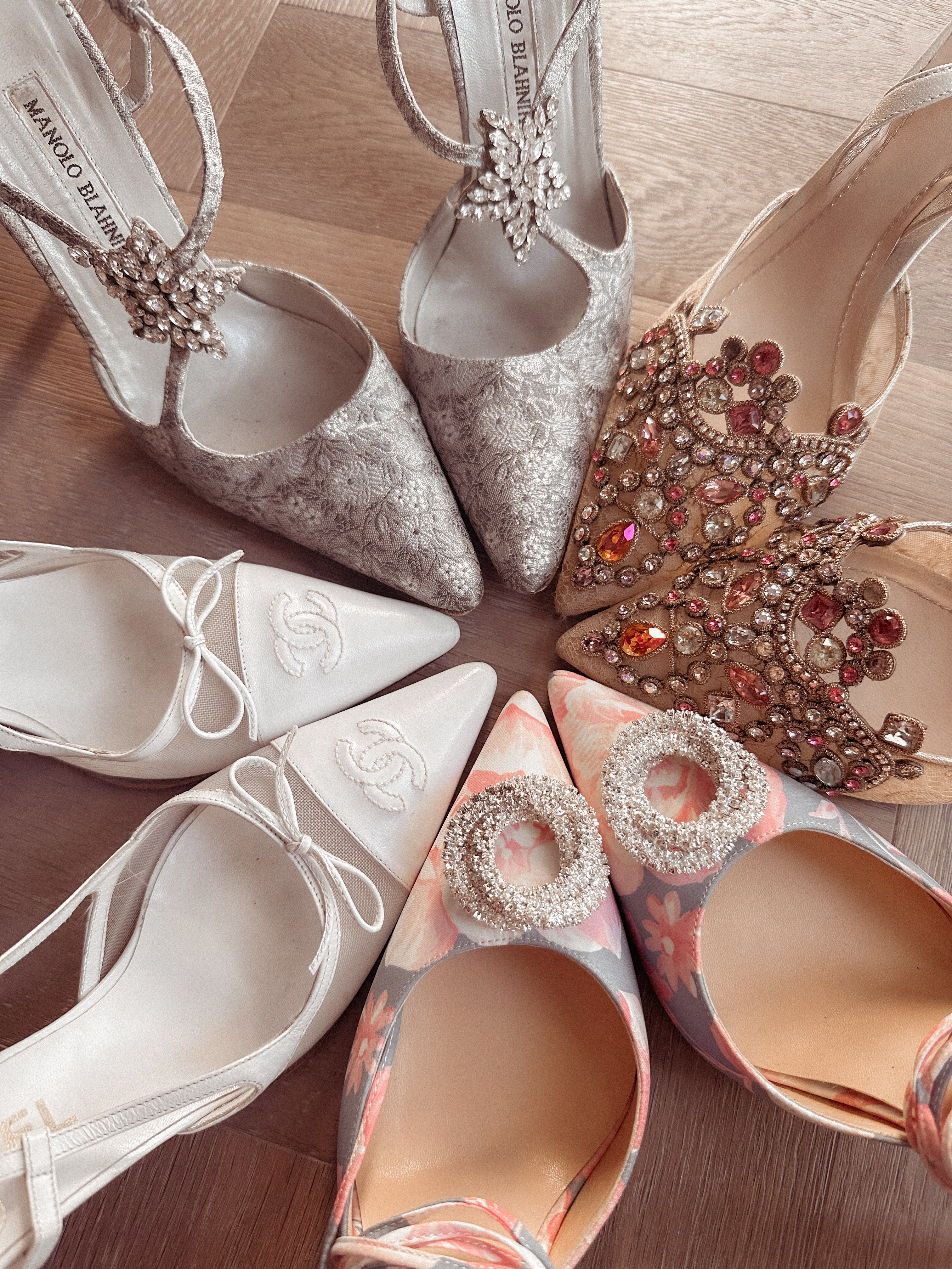 Magda Butrym Floral Crystal Buckle Lace-Up Heels (37) RRP £765