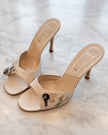 Dior by Galliano 2000s Archive Floral Key Lock Mules (39.5)