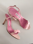 Manolo Blahnik Pink Flower Heels (38)