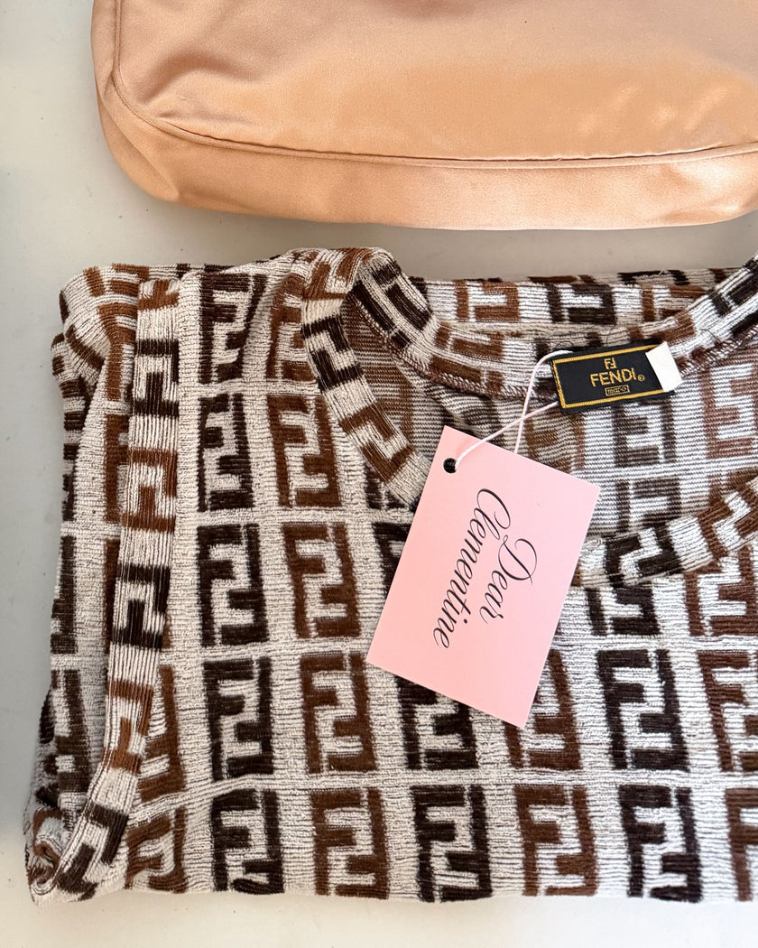 Fendi Monogram Print Dress (S)