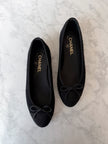 Chanel Black Tweed Timeless CC Ballet Flats (39.5)