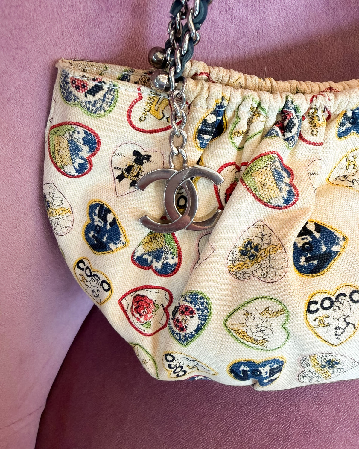 Chanel Coco Hearts 2006 Valentine Chain Handbag
