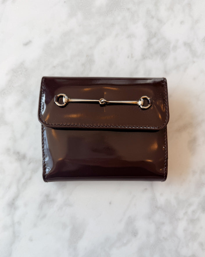 Gucci Iconic Tom Ford Era Burgundy Horsebit Wallet
