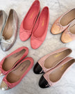 Chanel Raspberry Pink and Gold Two Tone Ballet Flats - Very Rare (35.5)