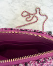 UNWORN Chanel Pink and Purple Tweed CC Chain Shoulder Bag with Gold Hardware
