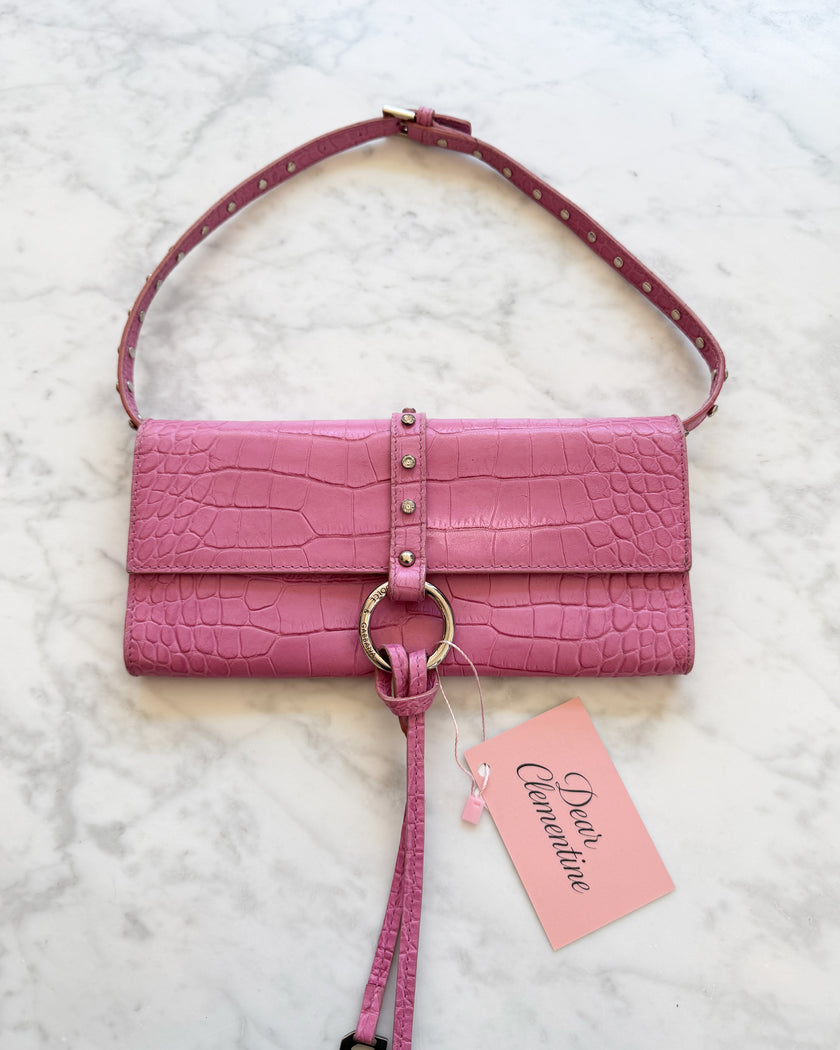 Dolce & Gabbana Pink Handbag with Buckle Details