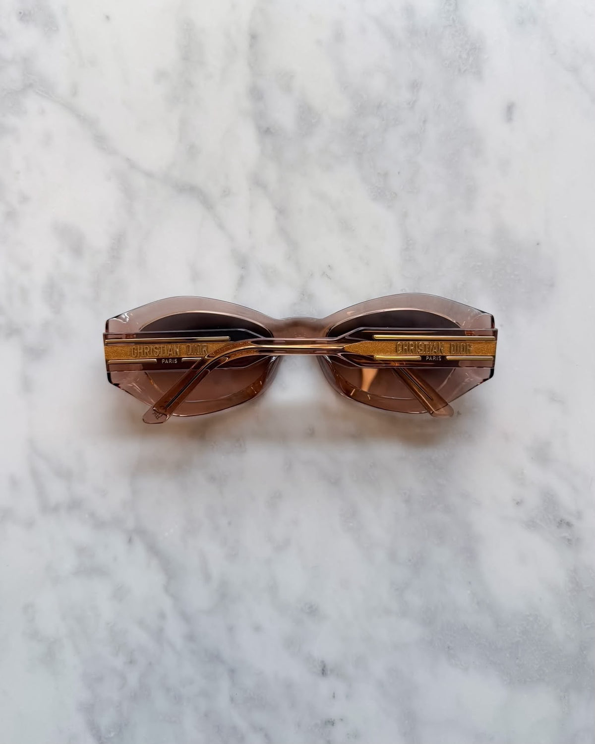 BRAND NEW Dior DiorSignature Pink Transparent Oval Sunglasses with Original Box & Case RRP £440