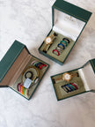 Vintage Gucci Gold Bracelet Watch - Full Set with 6 Interchangeable Bezels & Box