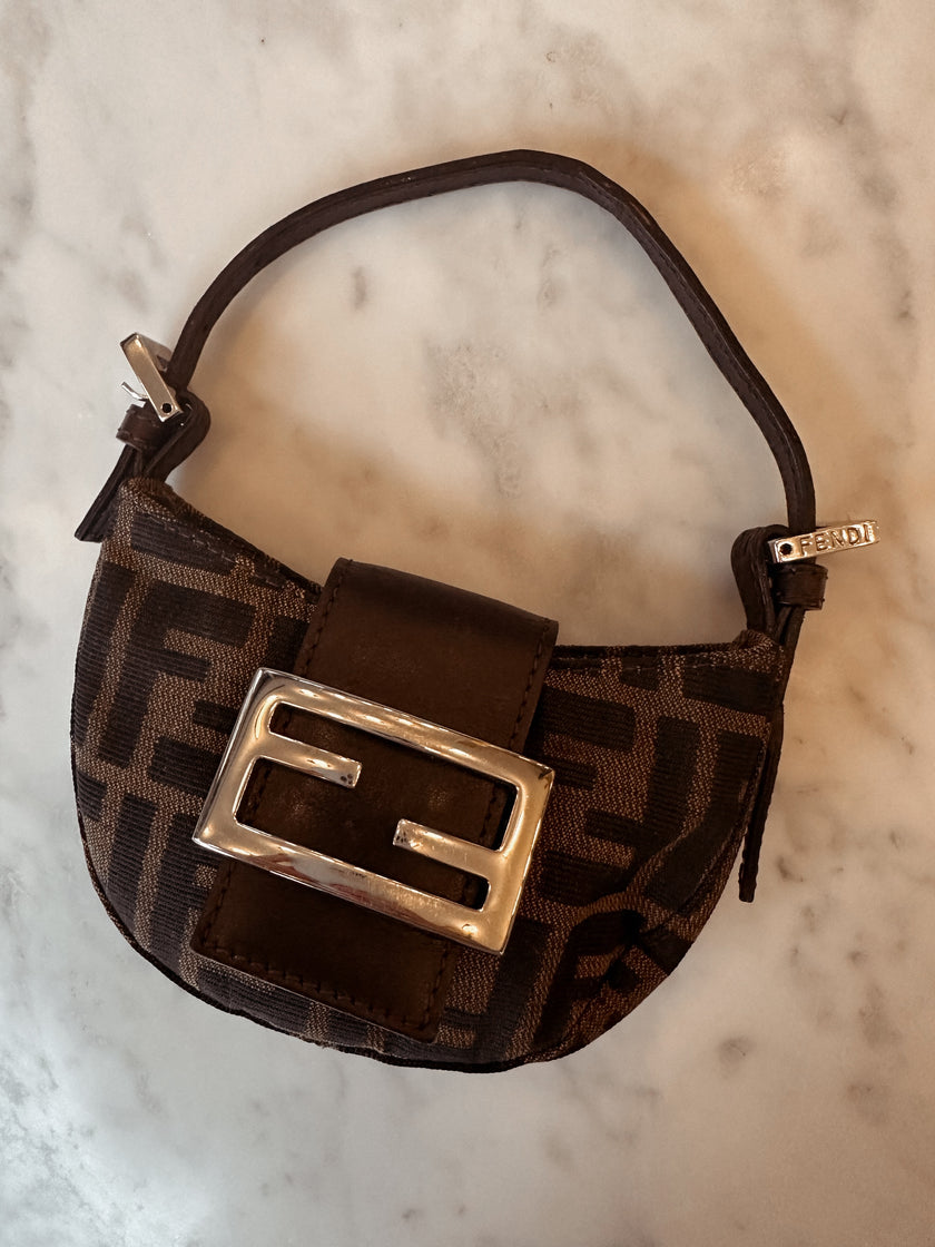 Fendi Monogram Mini Croissant Bag