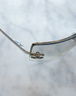 Chanel Rimless Crystal Embellished Sunglasses with Silver Hardware