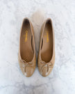 BRAND NEW Chanel Beige Leather Ballet Flats with CC Logo (40)